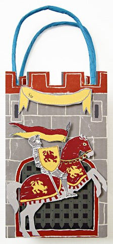 Brave knights party bags - 8" x 5" x 3"