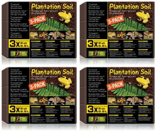 Exo Terra Plantation Soil, 8 qt 3 Pack