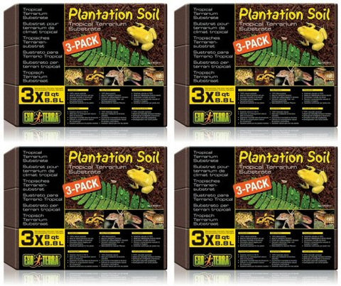Exo Terra Plantation Soil, 8 qt 3 Pack