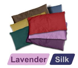 Small Silk Eye Pillow (Lavender) - Ruby Maroon