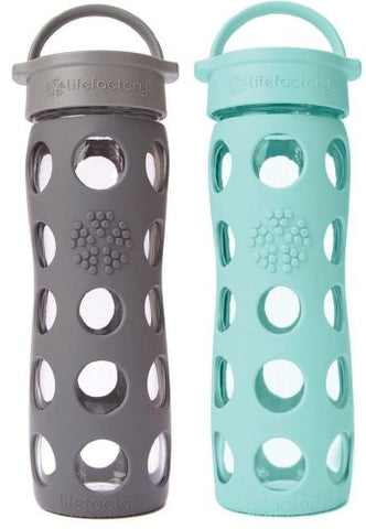2-Pack Lifefactory 16-Ounce Beverage Bottles- Turquoise and Graphite