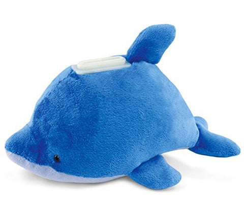 Puzzled Plush Dolphin Huggie Bank