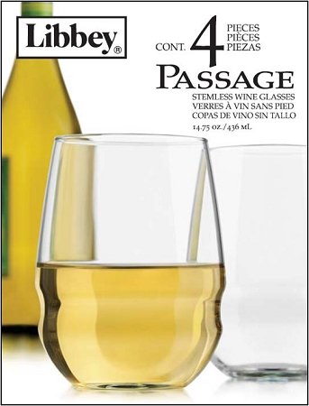 Passage Stemless White Wine Glass Set