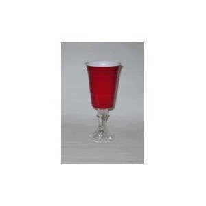 Set of 4 Redneck Red Solo Cup Wine Glasses