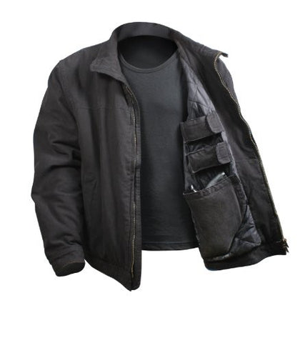 Black Rothco 3-Season Concealed Weapon Jacket - 2XL