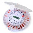 New GMS Med-e-lert - 28 Day Automatic Pill Dispenser,6 Alarms ,6 Rings, 1 Key with Clear Lid