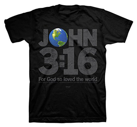 John 3:16 - For God so Loved the World - Christian Tee L