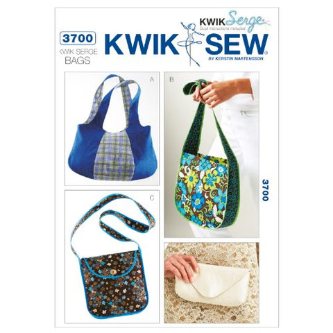 Kwik Sew Pattern - Kwik Serge Bags and Clutch