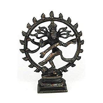 Antiqued Bronze Shiva Dancing Statue 6"
