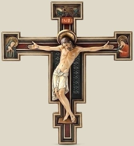 Joseph Studio 10.25" Florentine Crucifix, 10.25"h x 9.25"w x 1.38"d