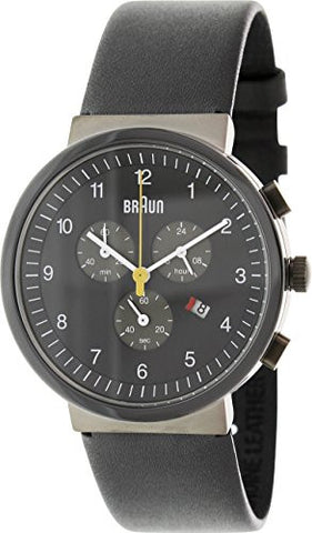 Braun Classic Ceramic Chronograph Watch, Black