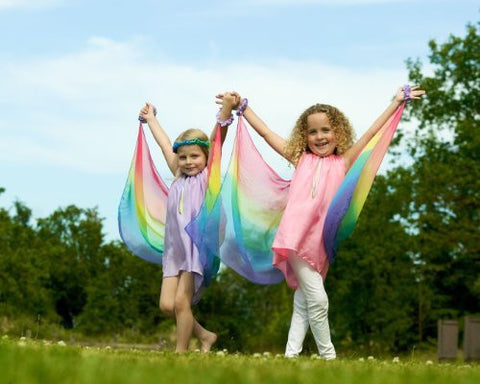 Lavender-Rainbow Fairy Dress by Sarah's Silks