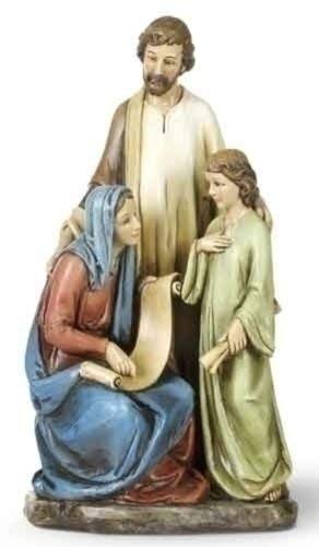 Joseph Studio 10" Holy Family Teaching Jesus Statue
