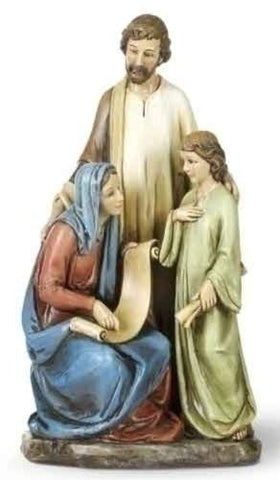 Joseph Studio 10" Holy Family Teaching Jesus Statue