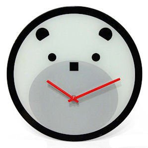 Bearly Time Wall Clock