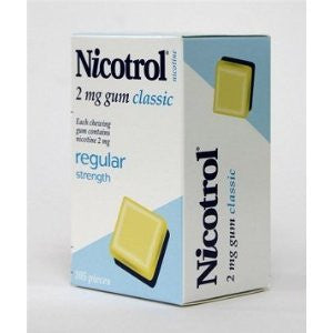 Nicotine Gum 2mg, 105 pcs. - Classic Flavor (Pack of 12)