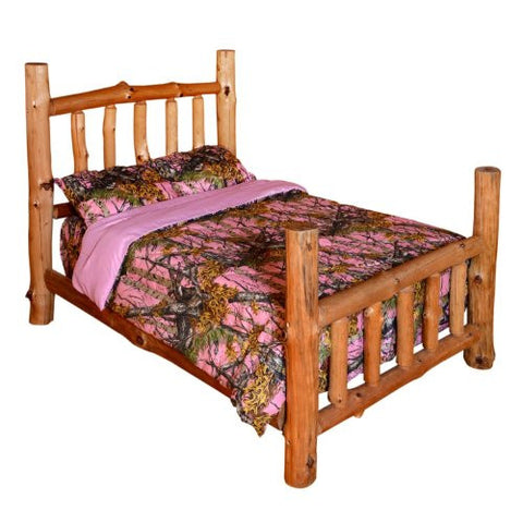 REGAL COMFORT Forest Camo MicroFiber Comforter Bed Spread (Pink / Twin)