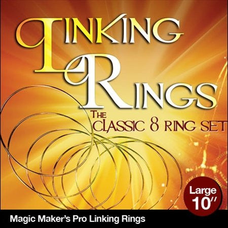 Linking Rings Large 10 inch Set of 8 Rings with DVD