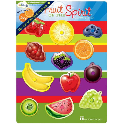 12 Pc Fruit of the Spirit Peg Puzzle