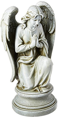 Joseph Studio Praying Angel Garden Statue, 17.75"h x 9.5"w x 8"d
