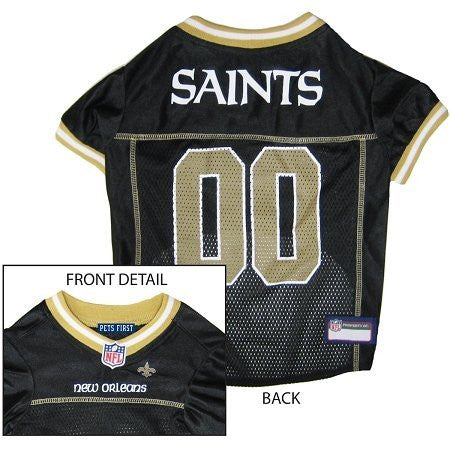 New Orleans Saints - NFL Dog Jerseys, black w/ gold trim, x-large