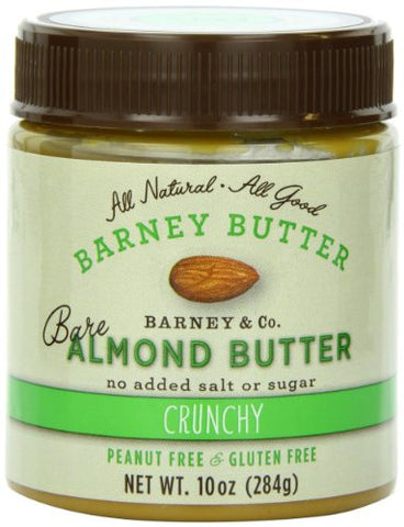 Barney Butter Bare Almond Butter, Crunchy, 10 Ounce