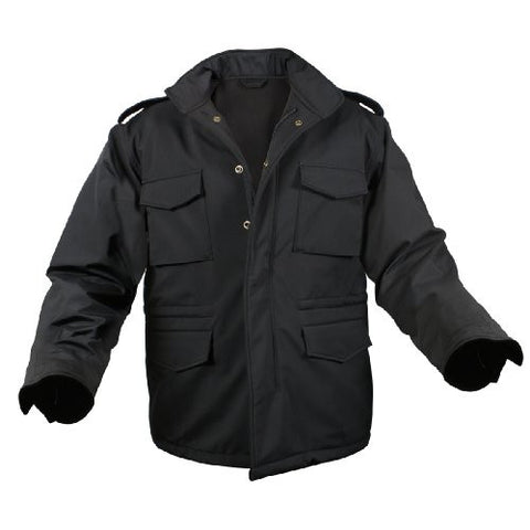 Black Soft Shell Tactical M-65 Jacket - Extra Large