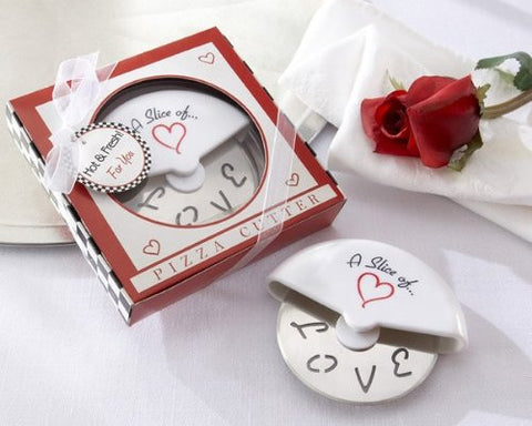 A Slice of Love Stainless-Steel Pizza Cutter in Miniature Pizza Box