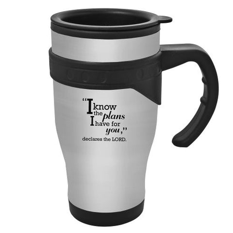 I Know the Plans" Stainless Steel Travel Mug