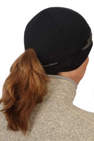 Women's Power Ponytail Hat - Black/Reflective