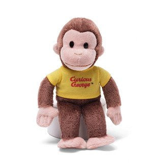 Classic Curious George in Yellow Shirt 8" by Gund