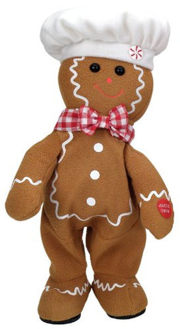 Chantilly Lane 14" Dancing Gingerbread Boy Sing "We Wish You a Merry Christmas"