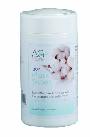 AG Industries - CPAP Mask Wipes, Tub of 62 Wipes