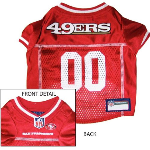 San Francisco 49ers - NFL Dog Jerseys, red w/ white trim, medium