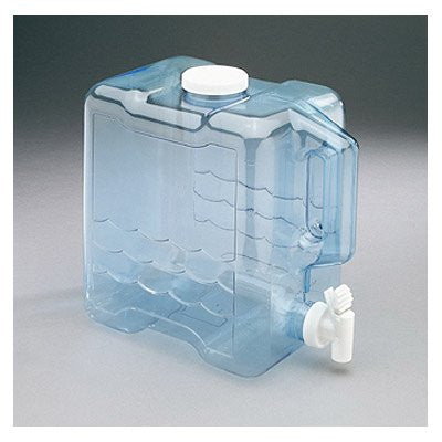 2 Gallon Refillable Beverage Container Clear - White top