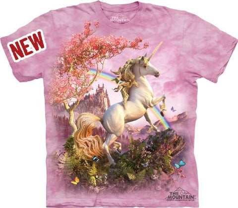 Awesome Unicorn, Loose Shirt - Pink Adult Medium