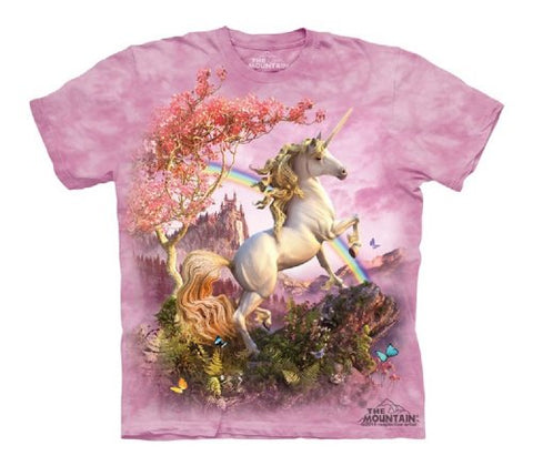 Awesome Unicorn, Loose Shirt - Pink Children Small