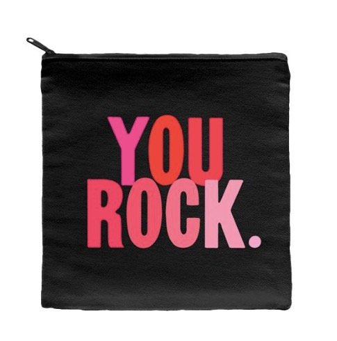Pouch 7" Square - "you rock"