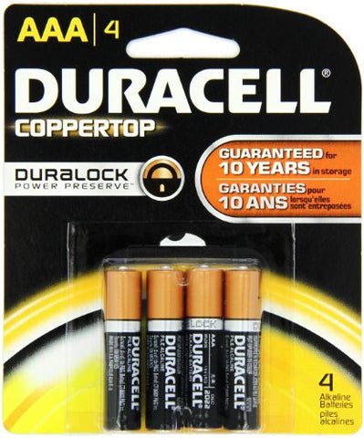 Duracell Coppertop Aaa Batteries 4 Count