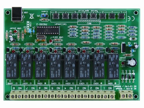 8-Channel USB Relay Card