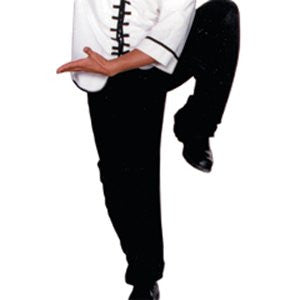 All Black Kung Fu Pants, Size 1, 95 lbs, 4'9"