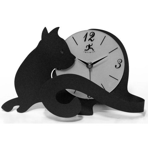 Infinity Instruments Cat Tail Table Clock