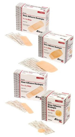 ProAdvantage - Fabric Adhesive Bandages, 1"x3" Strip-Box of 100