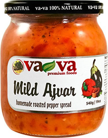 VA-VA Home Made Ajvar Mild Roasted Pepper Spread 540g/19oz