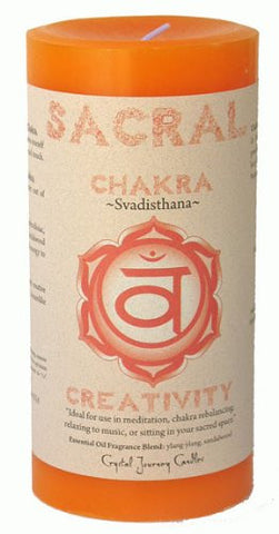 Chakra - Sacral 3X6 Pillar, Svadisthana - Creativity