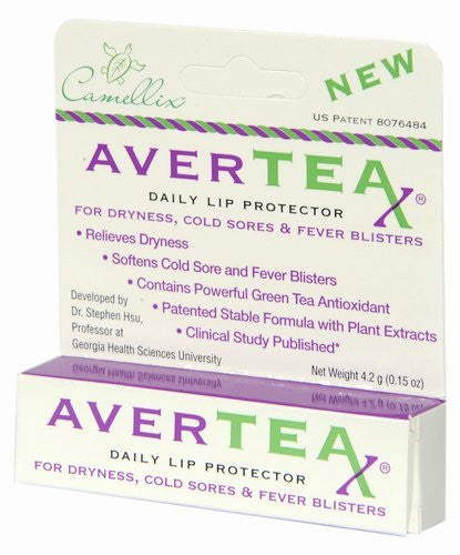 AverTeaX Daily Lip Protector for dryness, cold sore fever softening
