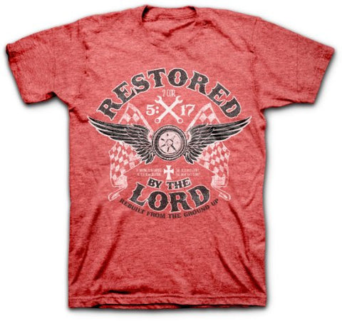 Restored By The Lord Christian T-Shirts 2XL