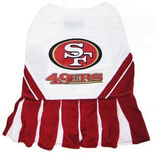 San Francisco 49ers Cheerleader Dog Dress, medium