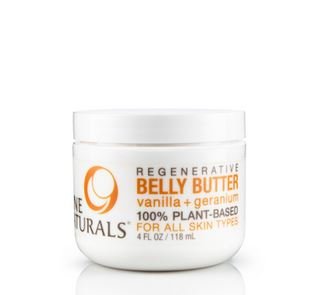 Nine Naturals Vanilla + Geranium Regenerative Pregnancy Belly Butter 4 oz