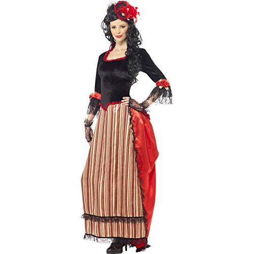 Authentic Western Town Sweetheart Costume (With Dress and Hat) - Medium